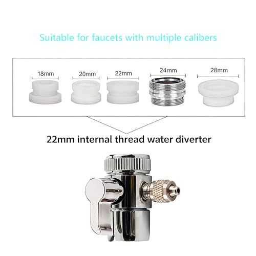 Water Dental Flosser for Family Use with 5 Color Jet Tips - Faucet & Shower Attachments