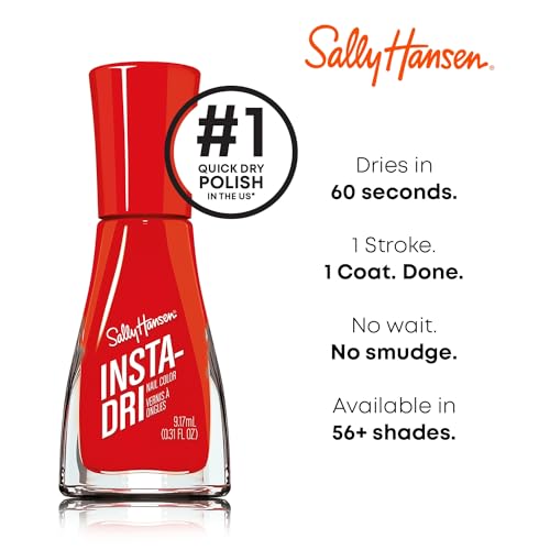 Sally Hansen Insta-Dri Nail Polish - Quick Dry, Opaque Red 361