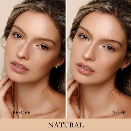 SuperThinker 2 PCS Natural Air Cushion CC Cream Foundation & Concealer Set