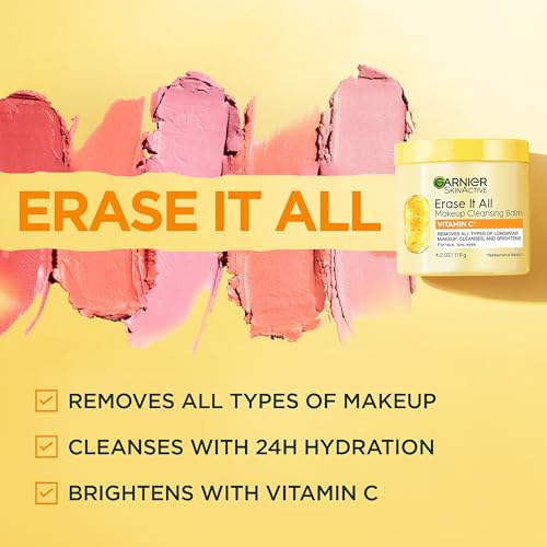 Garnier Erase It All Makeup Cleansing Balm with Vitamin C - 4.2 Oz