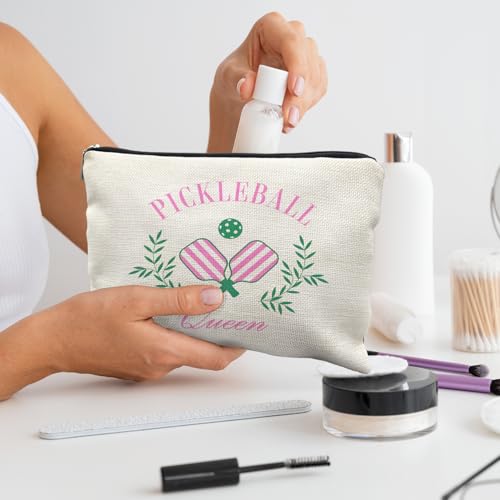 Pickleball Queen Makeup Bag - Perfect Gift for Pickleball Lovers