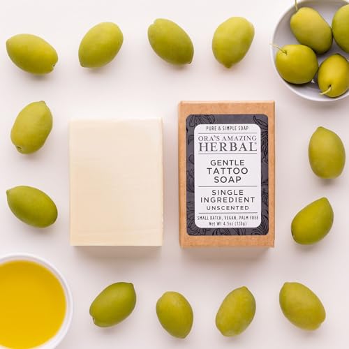 Unscented Tattoo Soap for Sensitive Skin Made in USA – Gentle, Natural Cleansing