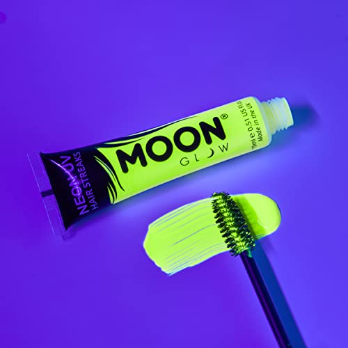 Moon Glow Neon UV Hair Color Streaks - Set of 5 Temporary Hair Dye