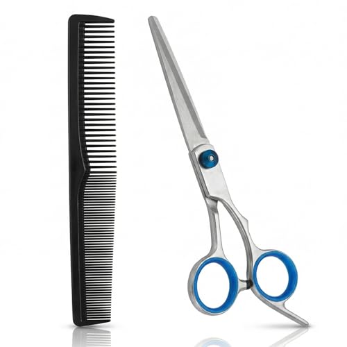 6.5 Inch Stainless Steel Hair Cutting Scissors with Adjustable Tension & Comfort Grip
