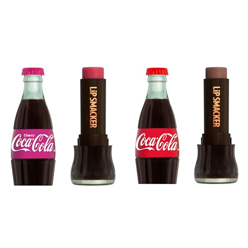 Lip Smacker Coca-Cola Lip Balm Duo – Glossy Finish, Contour Bottle