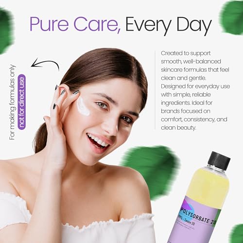 Polysorbate 20 Liquid Emulsifier for Skin Care - 12 Ounce