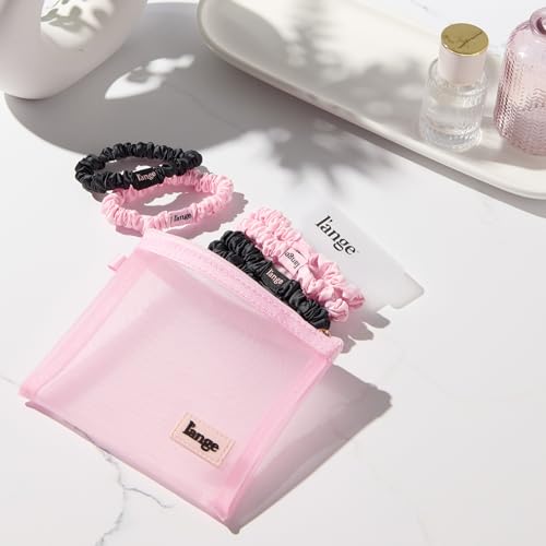 L'ANGE HAIR Small Satin Scrunchies Set - 6 Chic, Crease-Free Hair Ties