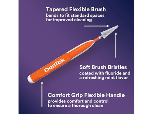 DenTek Easy Brush Cleaners - 16 Pack for Effective Oral Care