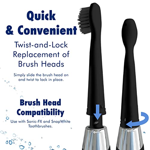 Charcoal Electric Toothbrush Replacement Heads for Fairywill & Sonic-FX