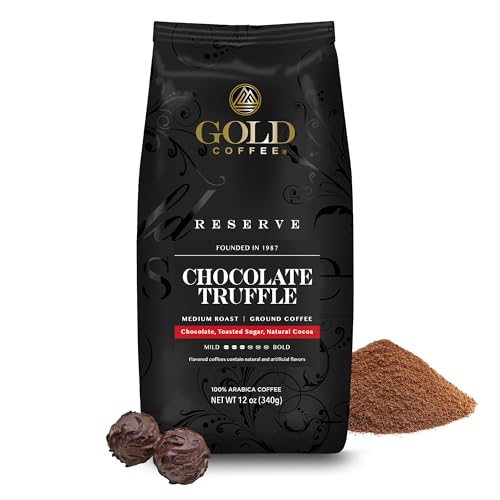 Gold Coffee Chocolate Truffle Flavored Ground Coffee - 12 oz