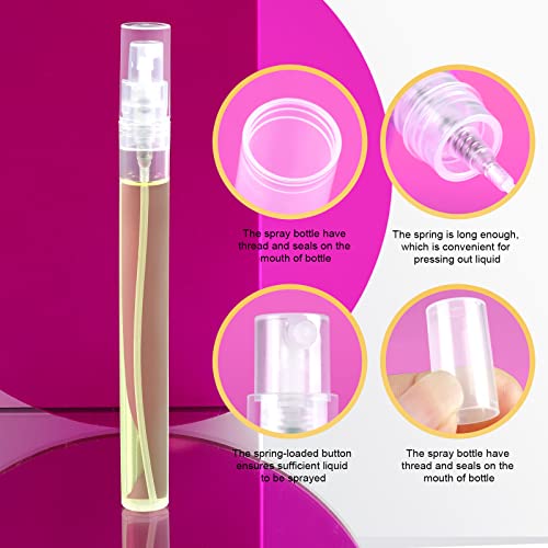 Teenitor 20-Pack 10ml Refillable Travel Perfume Spray Bottles