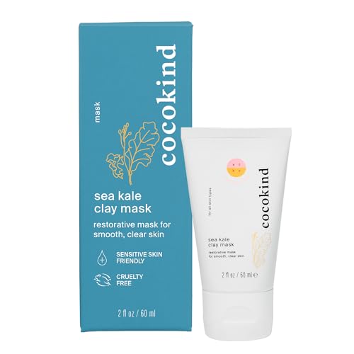 Cocokind Sea Kale Clay Mask - Gentle Exfoliating Face Mask, 2 Fl Oz