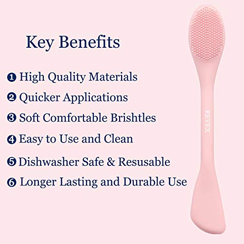REVEX Silicone Face Scrubber & Mask Applicator - 2 Pcs Set