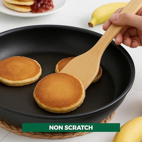 Freshware 6-Piece Bamboo Wooden Utensils Set for Cooking