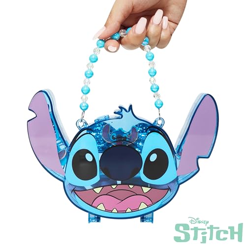 Disney Stitch Hair Accessory Case with Clips & Elastics for Girls