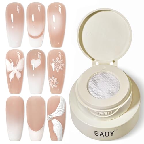 GAOY Ombre Patting Gel with Sponges - No Wipe Nail Art Polish