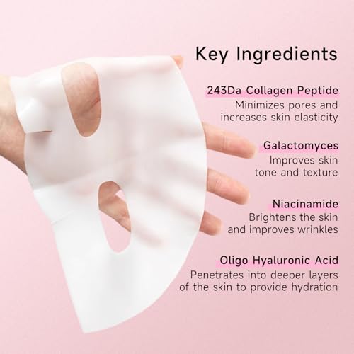 ORDIFEN Deep Collagen Hydrating Night Mask for Glowing Skin - Peel-Off Facial Treatment