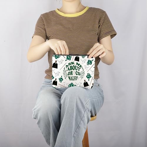 MNIGIU Draco Magic School Fan Makeup Zipper Pouch - Medium Gift for Fans
