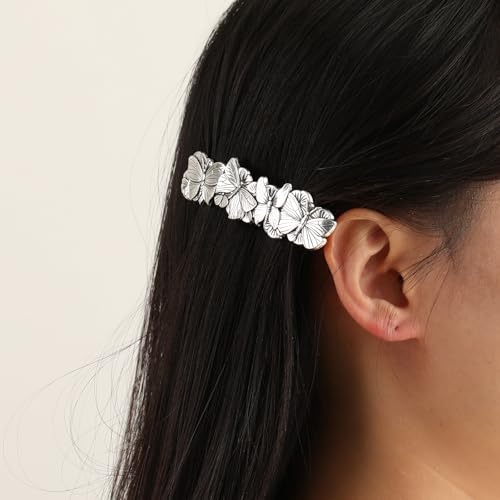 Amaxer Celtic Hair Barrettes Gold Butterfly Clips for Women & Girls
