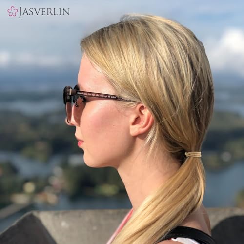 JASVERLIN Light Blonde 2mm Hair Ties - 80 Pack Stretchy Elastics