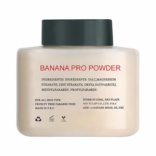 Banana Pro Baking Powder – Matte Finish Loose Powder for Medium Skin, 1.5 oz