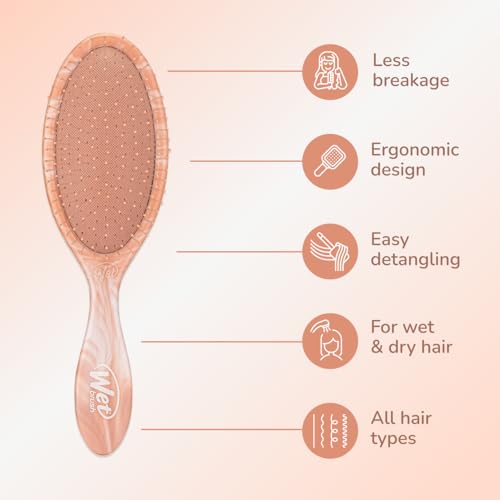 Wet Brush Original Detangler Hair Brush, Watercolor Pink - 2 Count