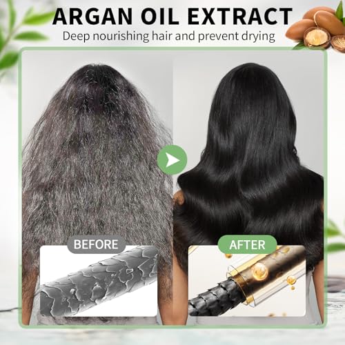 Farndu Black Hair Dye Shampoo for Gray Coverage - 100% Herbal Formula