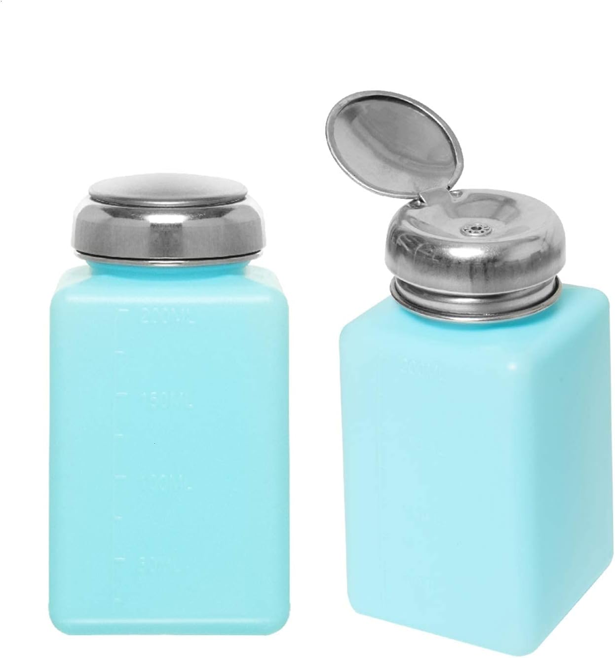 200ml Alcohol Dispenser Pump Bottle - 2 Pack for Easy Liquid Dispensing