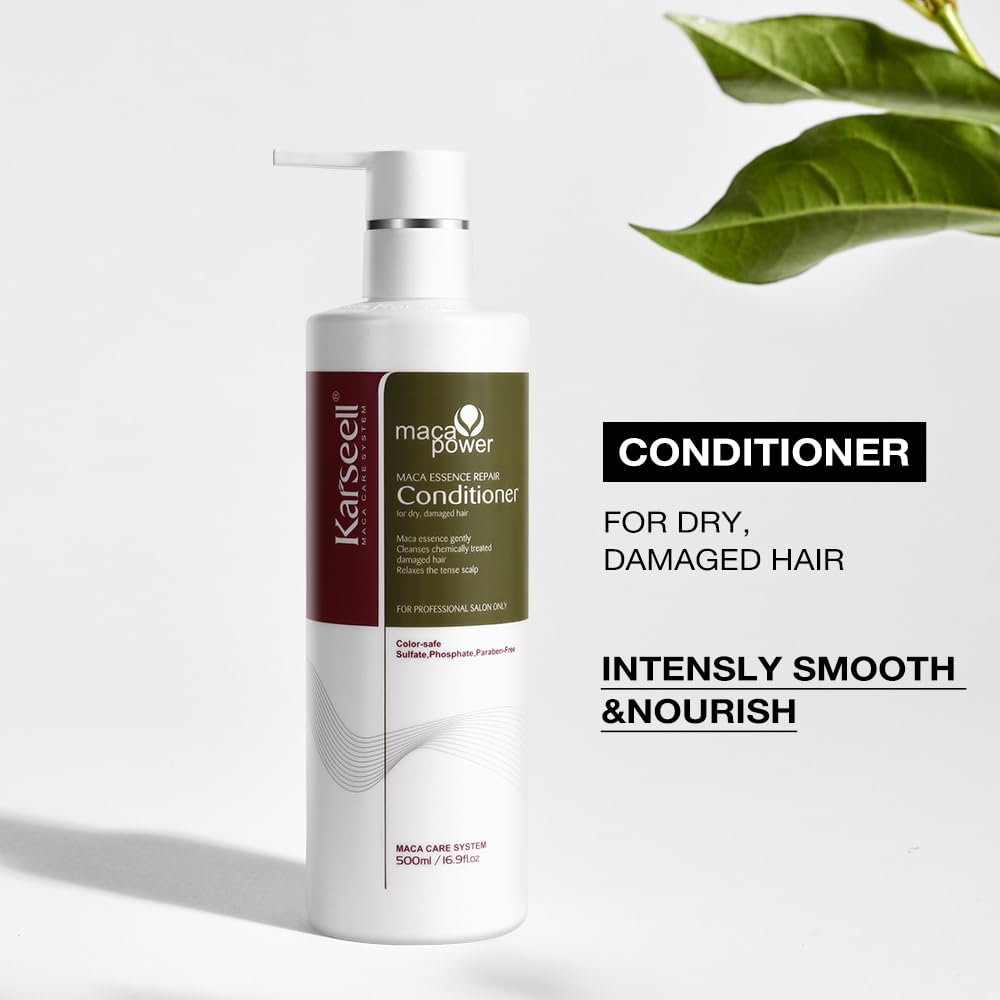 Karseell Argan Oil Hair Treatment - Deep Conditioner for Dry, Damaged Hair | 500ml (16.9 Oz)