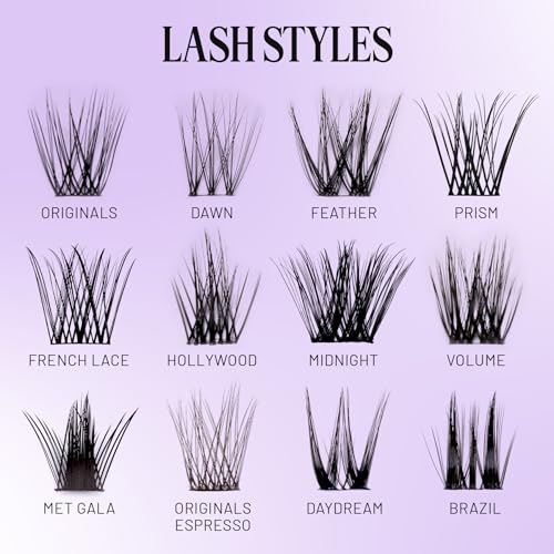 Lilac St. Faux Eyelash Clusters - 12mm Natural Look, 10 Lashes