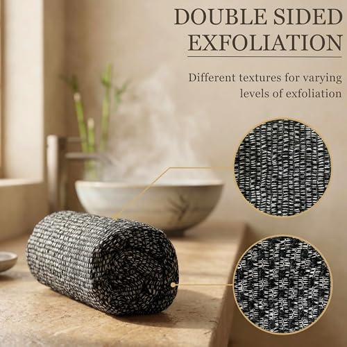 HOLOU Japanese Exfoliating Washcloth - 120cm Dual-Sided Back Scrubber