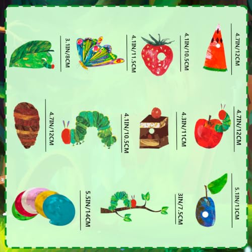 Hungry Caterpillar Hanging Swirl Decorations - 40pcs Birthday Party Supplies