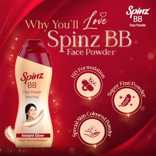 Spinz BB Talc - Instant Glow for Spots & Blemishes, 100g