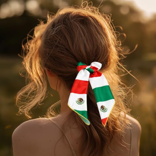 Mexico Flag Hair Accessory Set - 4-Piece Headbands & Clips