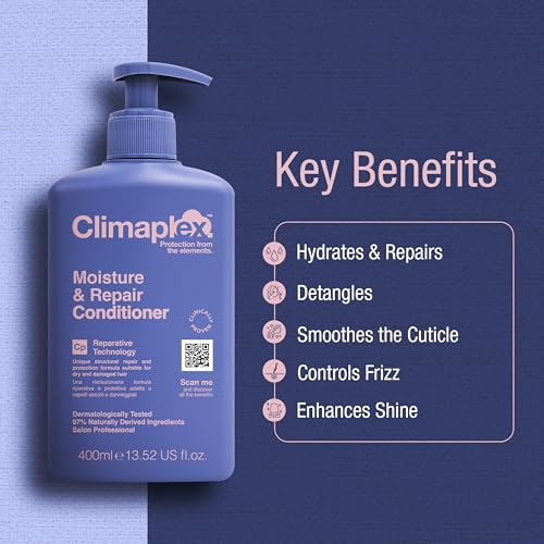 Climaplex Moisture and Repair Conditioner 13.52 oz - Hydrating, Shine Enhancing & Detangling