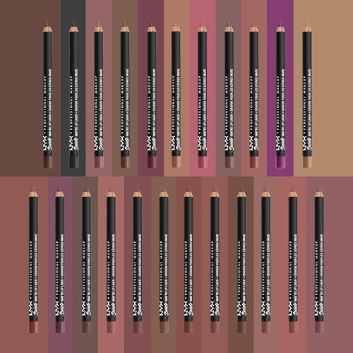 NYX Suede Matte Lip Liner - Cold Brew (Brown) - 0.04oz (Pack of 2)