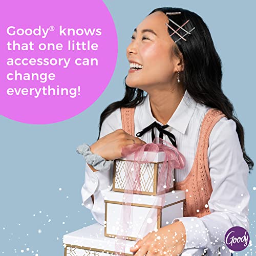 GOODY Icy Holiday Coils Ornament Pack of 4 - Glitter Hair Coils for All Hair Types