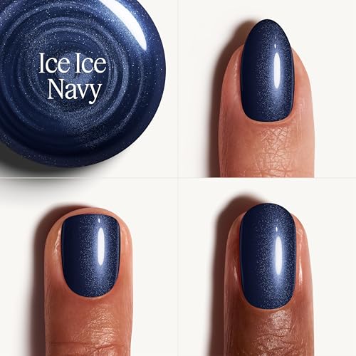 essie Gel Couture Long-Lasting Nail Polish - Liquid Diamonds Blue Pearl