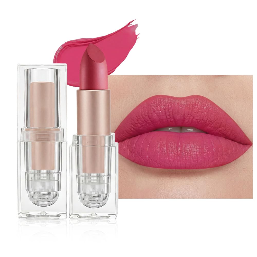 Hydrating Cream Lipstick - Maroon Lip Crayon for Women | Moisturizing, Smooth Application, Natural Finish, 06
