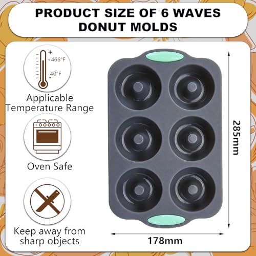 Silicone Hamburger Bun and Baguette Pan Set - 2 PCS Baking Mold