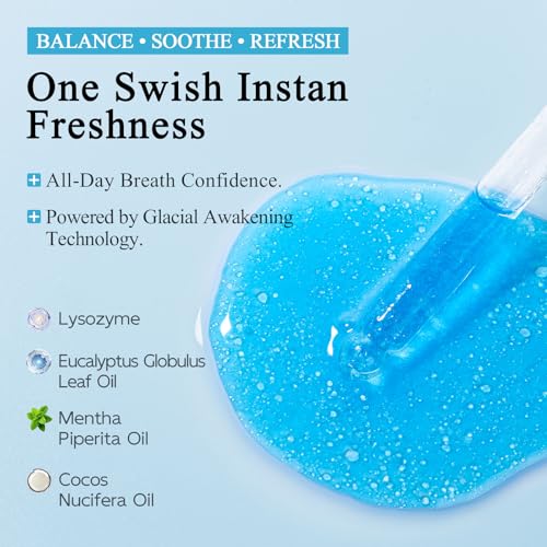 Mint Daytime Refresh Mouthwash Serum - Alcohol-Free Oral Care