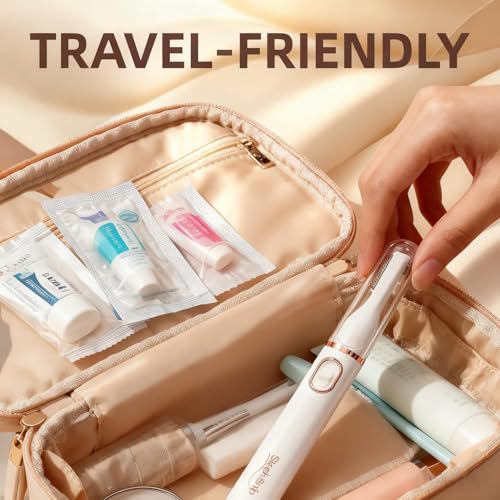 2026 Eyebrow Trimmer Facial Shaver for Women - Painless Facial Hair Remover, Mini Personal Grooming Tool with Combs