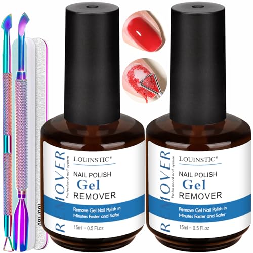 LOUINSTIC Gel Nail Remover Kit - Fast, Acetone-Free Removal