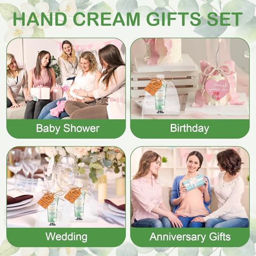 VISCOO 60-Piece Baby Shower Hand Cream Gift Set with Bags and Thank You Tags