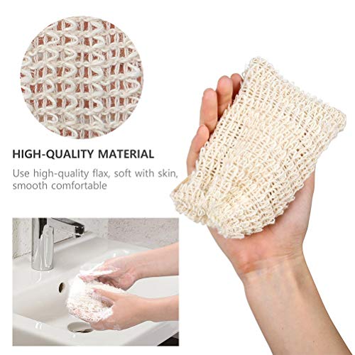 BUYGO 30 Pack Natural Sisal Soap Saver Bags with Drawstring for Exfoliating Bath & Shower