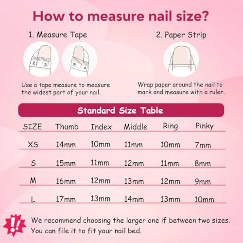 Tesytto Handmade Red Baroque Press on Nails, Medium Square Gothic Glue on Set