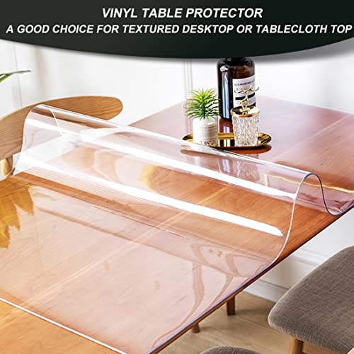Clear PVC Table Protector Pad - 12x16 Inch Heavy-Duty & Waterproof