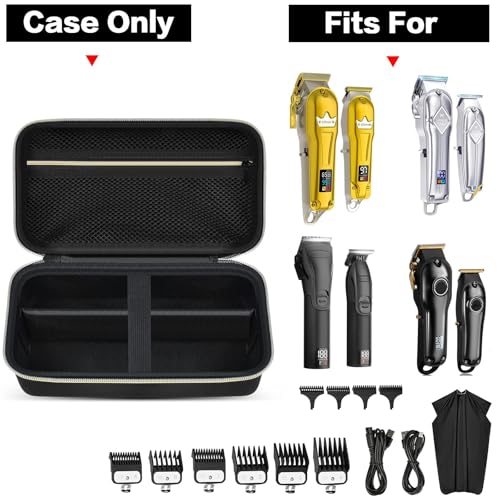 Grapsa Gold Hair Clipper Case for Professional Trimmers - Storage Holder
