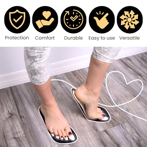 HeeStar Disposable Spray Tan Feet Pads - 25 Pairs, Black