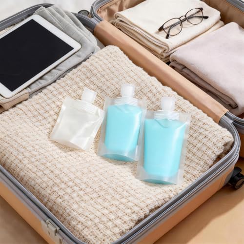 KALLORY Travel Lotion Bags Set - 13 Refillable Cosmetic Pouches
